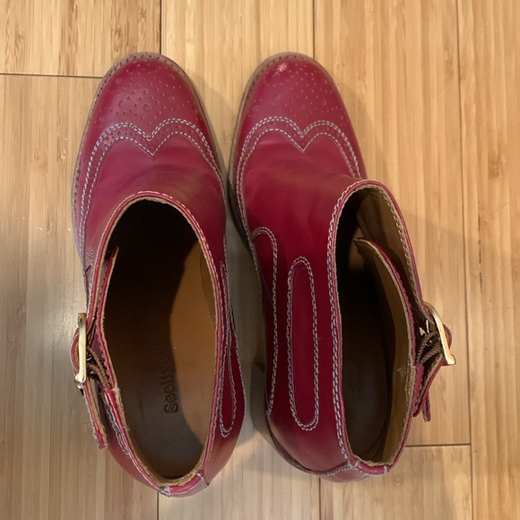See by Chloe Burgundy leather ankle booties by - Picture 5 of 5